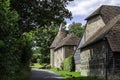 Oast house on a country lane in Sussex Royalty Free Stock Photo