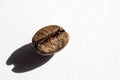 Oasted coffee beans on a white background Royalty Free Stock Photo