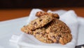 OAT AND BANANA COOKIES WITH CHOCOLATE NIPPLES AND HEART SHAPE