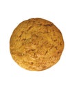 Oat cookie isolated on white Royalty Free Stock Photo