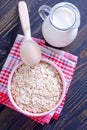 Oat flackes Royalty Free Stock Photo