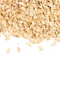 Oat flakes isolated on a white background