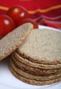 Oatcakes on plate