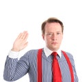 Oath (serious) Royalty Free Stock Photo