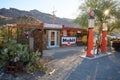 Oatman, AZ, USA, November the 1st, 2019 - A historic ghost town of Oatman in Arizona, petrol station