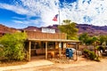 Oatman Historic US Post Office in Arizona, United States. The colorful picture shows the post office located at famous Route 66 Royalty Free Stock Photo
