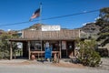 old post offrice of Oatman, the historic small town at Route 66