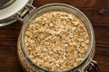 Oatmeal in a bowl Royalty Free Stock Photo