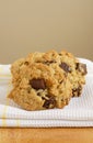 Oatmeal chocolate chunk cookie Royalty Free Stock Photo
