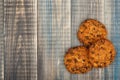 Oatmeal cookies with chocolate chips Royalty Free Stock Photo