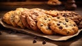 oatmeal cookies cookies food Royalty Free Stock Photo