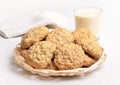 Oatmeal cookies and milkshake