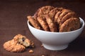 Oatmeal cookies with raisins