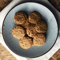 Oatmeal cookies on white background Royalty Free Stock Photo