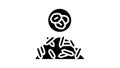 oatmeal groat glyph icon animation