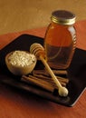 Oatmeal, Honey and Cinnamon Royalty Free Stock Photo