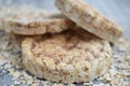 Oatmeal loaves healthy food for slenderness slim Royalty Free Stock Photo