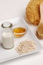 Oatmeal, Milk and Honey Royalty Free Stock Photo