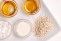 Oatmeal, Milk and Honey Royalty Free Stock Photo