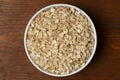 Oatmeal. Oat flakes for cooking Royalty Free Stock Photo