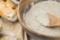 Oatmeal porridge, healthy braekfast Royalty Free Stock Photo