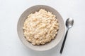 Oatmeal porridge, healthy breakfast food Royalty Free Stock Photo