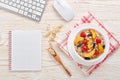 Oatmeal porridge. Healthy breakfast Royalty Free Stock Photo