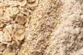 Oatmeal and porridge oats Royalty Free Stock Photo