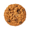 Oatmeal Raisin Cookie isolated Royalty Free Stock Photo