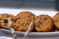 Oatmeal Rasin Cookies Royalty Free Stock Photo