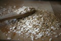 Oatmeal Raw Pile Traditional Bakery Oat Cereal Countryside Oatmeal Organic Ancient Homemade