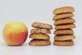 Oatmeal soft chewy fruit cookies, diet, proper nutrition