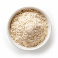 Boldly Textured Oats: A Chalky And Supple Mass On A White Background Royalty Free Stock Photo