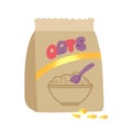 Oats icon clipart logotype isolated illustration