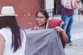 Indigenous people celebrating the Guelaguetza in Oaxaca Mexico Royalty Free Stock Photo