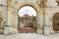 Detail of the ex convent of Cuilapan in Oaxaca Mexico Royalty Free Stock Photo