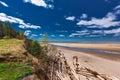 Ob River. Spring landscape