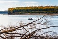 Fishing on the Ob river. Western Siberia