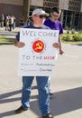 Obama Arizona Protest Royalty Free Stock Photo