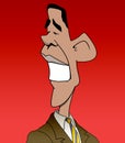 Obama Caricature Royalty Free Stock Photo