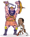 Obama fighting Goliath