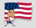Obama first black star Royalty Free Stock Photo