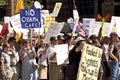 Obama healthcare demonstrators protesters