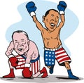 Obama winning over Mccain