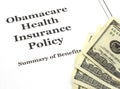 Obamacare Costs Cash Royalty Free Stock Photo
