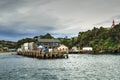 Oban, Stewart Island, seen from the waters of Halfmoon Bay Royalty Free Stock Photo