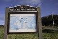 Oban to Fort William path sign Royalty Free Stock Photo