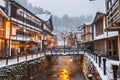 Obanazawa Ginzan Onsen, Japan in Winter