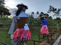 The OBANG ABING Cultural Festival is a tradition to make statues of people from straw as an effort to repel pests,