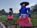 The OBANG ABING Cultural Festival is a tradition to make statues of people from straw as an effort to repel pests,